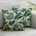 thumbnail image 3 of Shiartex   Sage Green Blue Floral Pillow Covers Spring Flower Leaves Print Decorative Throw Pillow Cases Outdoor Farmhouse Decoration for Sofa Couch Bed White, 3 of 5