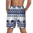 thumbnail image 4 of Haiem Sea Underwater Animals1 Mens Swim Trunks with Compression Liner 2 in 1 Swimming Shorts Stretch Swimwear Quick Dry,Board Shorts-Large, 4 of 9