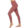 thumbnail image 1 of Gibobby Pantalones de mezclilla Fitness TightsPantalones altos Malla Yoga Bolsillo cosido Pantalones de yoga de cintura para mujer(Marrón， M), 1 of 5