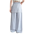 thumbnail image 3 of Liyamei Girls Casual Pants with Solid Color and Elastic Waist for Summer Daily Wear Size 8-14 Years, 3 of 5