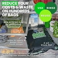 thumbnail image 2 of Smelly Proof 12x16" 2 Gallon 4-Mil No PEVA & BPA-Free Reusable Food Storage Bags, Triple Zip, Black, 5pk, 2 of 6