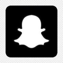 Snapchat Logo Vinyl Decal - 6 Inch White