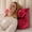 Maroon, variant on Cheer Collection Back Support Wedge Pillow with Adjustable Neck Pillow, Taupe