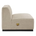 thumbnail image 3 of Conjure Channel Tufted Upholstered Fabric Armless Chair-EEI-5495, 3 of 7
