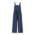 thumbnail image 4 of Akiihool Baby Girls Romper Baby Toddler Girls Cute Strap Jumpsuit One-piece Romper with Pockets (Navy,7-8 Years), 4 of 9