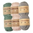 thumbnail image 5 of 6x T Shirt Yarn Bag Making Supplies Easy to Wash Hand Knitting Knitting Yarn Weaving Thread Yarn for Baskets Pillow Rug Making Hats Sweaters Style C, 5 of 8