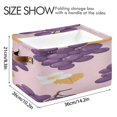 thumbnail image 4 of Grapes Yellow Leaves Daisies Square Storage Bins with Handles Collapsible Containing Box 2 Packs, 4 of 9