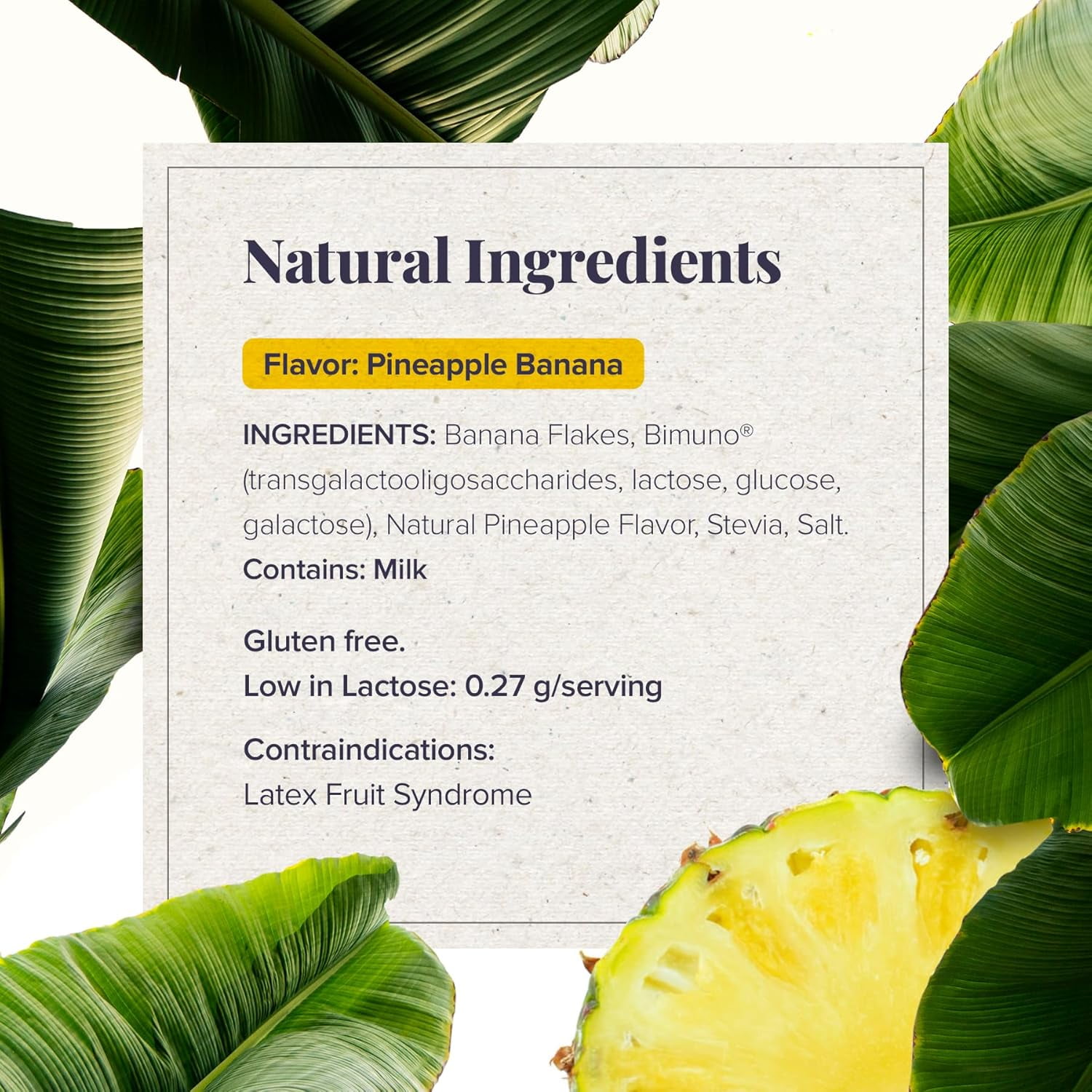 Medtrition Banatrol® Natural Anti-Diarrheal with Prebiotics, Relief from Chronic Diarrhea, IBS, Recurring Diarrhea, Clinically Supported Medical Food, Non-Constipating 90 Servings (Pineapple)