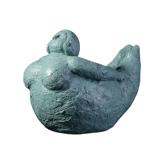 CxhicLuv Abstract Yoga Lady Sculpture, Decorative Resin Statue for Living Room & Bedroom, Yoga Figurine for Meditation & Wellness, Christmas Decorations, Inspirational Home Decor for Office