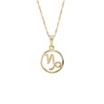 thumbnail image 1 of Collar Capricornio Dorado Armario Joyería Collar para Mujer Signo Zodiacal, 1 of 5
