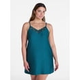 thumbnail image 2 of Joyspun Women’s Dreamy Soft Collection Lace Front Knit Chemise, Sizes XS-3X, 2 of 6