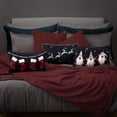 thumbnail image 2 of JWH Handmade Decorative Festive Red and Plaid Stocking Christmas Pillows Covers 12*20inch Navy Blue, 2 of 7