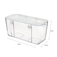 thumbnail image 4 of Stackable Caddy Organizer, Medium, Plastic, 8.8 x 4 x 4.38, White | Bundle of 10 Each, 4 of 7