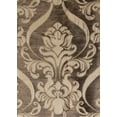 thumbnail image 4 of Luxury Jacquard Curtain Panel with Attached Waterfall Valance, 54 by 84-Inch Ashley Taupe (1-Panel), 4 of 4