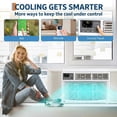 thumbnail image 5 of Aprafie 8000 BTU Window Air Conditioner, 4-in-1 Room AC Units with WiFi App & Remote Control, Cools up to 350 Sq.Ft., White, 5 of 8