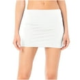 thumbnail image 3 of QATAINLAV Women's Mini Skirts Low Rise Bodycon Pencil Short Skirt Going Out Micro Skorts Streetwear, White, L, Mothers Day Gifts, 3 of 8