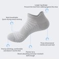 thumbnail image 4 of Hehanda 3 Pairs of Men's and Women's Running Socks - Fitness Sports Socks - Short Quick Dry Outdoor Boat Socks, 4 of 6