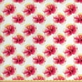 thumbnail image 1 of Tropical Fabric by the Yard, Top View of Watercolor Style Warm Toned Hibiscus, Upholstery Fabric for Dining Chairs Home Decor Accents, Coral Yellow by Ambesonne, 1 of 4