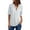 A-White, variant on 2026 under $5 asdoklhq Womens Plus Size $5,Long Sleeve Shirts Zip Casual Tunic V-Neck Rollable Blouse Tops