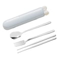thumbnail image 1 of Tnarru Spoon Chopsticks Set Flatware with Case ,Gadgets, Travel Utensils ,Portable Cutlery Set for Daily Use Kitchen Camping Student Blue 4 Pieces, 1 of 8