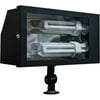 Dabmar Lighting DF5675-B Solid Brass Area Flood Light- Black