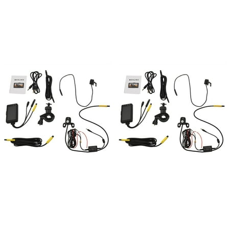 2X 3 Inch 1080P HD Motorcycle Camera DVR Motor Dash Cam with Special Dual-Track Front Rear Recorder Electronics KY-MT18