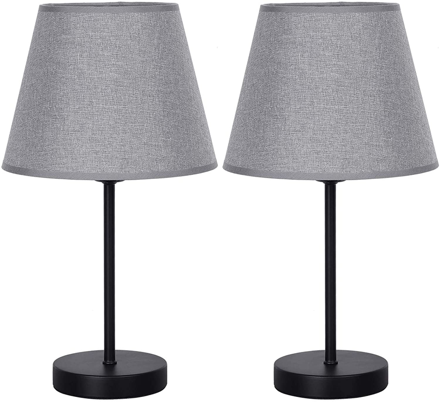 Pair of Touch Table Lamps for bedside tables super white and chrome 