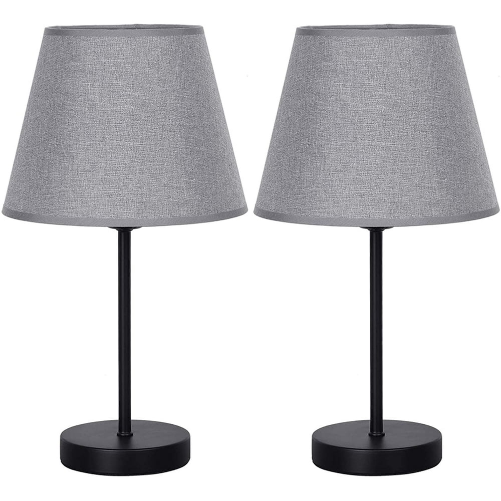 Small Table Lamps Vintage Bedside Nightstand Lamps Set of 2 for