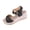 Black, variant on Khaki Women'S Sandals Peep Toe Wedge With Adjustable Metal Buckle Strap Soft Cushioned Insole Textured Outsole Breathable Faux Upper Supportive For Beach Daily
