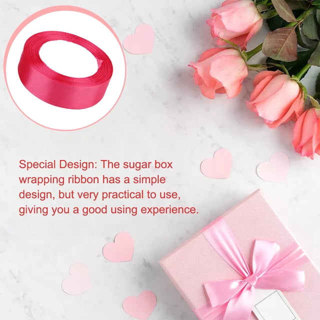 Gift Wrap Ribbon Wedding Clothes Making Supply Multi-color DIY Craft Accessories Festival Fabric Polyester Ribbons Box Ornaments Watermelon Red 65