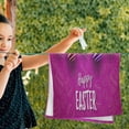 thumbnail image 2 of Happy Easter Egg Hand Towels 2 PCS, Purple Theme Kitchen Towel Ultra Soft and Highly Absorbent,Decorative Fingertip Face Towel for Bathroom Hotel, 28.3"x14.4", 2 of 4