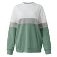 thumbnail image 5 of Patlollav Womens Pullover Long Sleeve Color Blouses Sweater Tops, 5 of 6