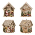 thumbnail image 7 of Mivyn Christmas DIY Pearl Painting Wooden House, Wooden House Pearl Diamond Art Kit, 3D Diamond Handmade Painting Hanging Ornament for Holiday Party Decor & Christmas Trees, #12, 7 of 7