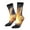 2 Black-1, variant on Red And White Flame Fox Print Adult Socks for Men & Women,Calf Socks, Ankle Socks,Boots Socks,Breathable Casual Sock,Unisex Crew Socks