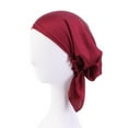 thumbnail image 2 of Head Wraps for Women Solid Color Stretch Soft Hijab Scarf Headwraps Headband, 2 of 9