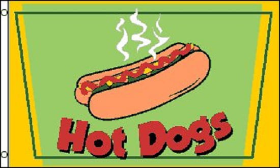 Full Color JUMBO DOG BANNER Sign Larger Size Restaurant HOT DOG CART 