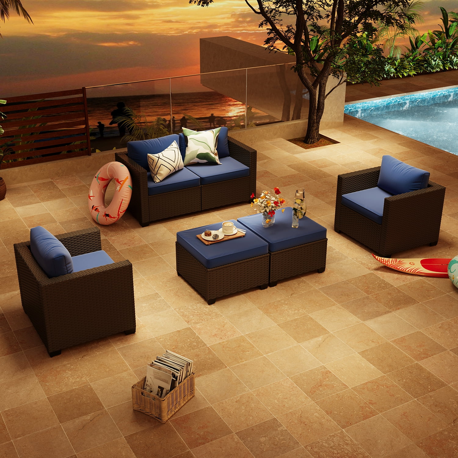 ClouddWell  Storage Coffee Table