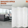 thumbnail image 6 of Legacy Decor Japanese Oriental 6 Panel Room Divider 71" Tall White, 6 of 6