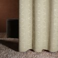 thumbnail image 3 of Cortinas opacas Deconovo con estampado de diamantes plateados, aislantes térmicos, con ojales, beige/diamante, 42 x 72 pulgadas, para ventanas de dormitorio, 3 of 6