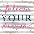 thumbnail image 2 of SD Graphics Studio 20x20 White Modern Wood Framed Museum Art Print Titled - Follow Your Dreams, 2 of 4