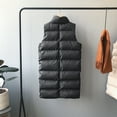 thumbnail image 5 of Women's Long Winter Coat Vest Sleeveless Warm Down Coat With Pockets Quilted Vest Down Jacket Quilted Outdoor Jacket Kimonos for Women Surf Sweater Women Striped Sweater Women Tan Open Front Cardigan, 5 of 8