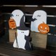 thumbnail image 3 of Linterna de calabaza decorativa para Halloween, suministro de vestido de fantasma de castillo de cementerio de madera, 3 of 4