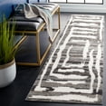 thumbnail image 2 of SAFAVIEH Casablanca Isaiah Geometric Runner Rug, Ivory/Charcoal, 2'3" x 8', 2 of 11