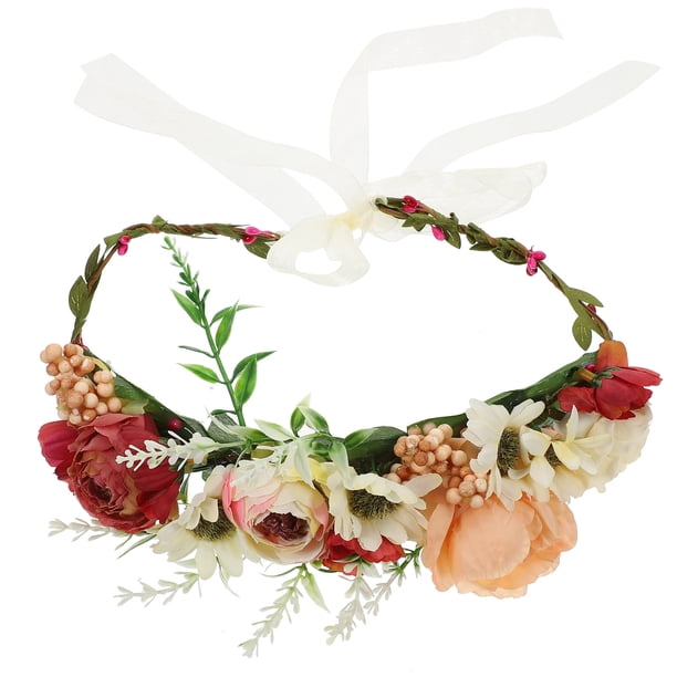 KAKOWELY Collar de flores para boda de perro, corona floral para perro, para boda, collar para mascota, gato, perro, accesorio de fotografía para mascota