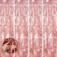 thumbnail image 1 of Cortina de lámina metálica Backdrop Keyali, paquete de 4 unidades, 1 x 2,5 m, oro rosa, 1 of 7
