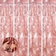 thumbnail image 1 of Cortina de lámina metálica Backdrop Keyali, paquete de 4 unidades, 1 x 2,5 m, oro rosa, 1 of 7