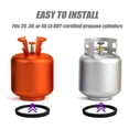 thumbnail image 4 of Ring Base for Propane Cylinder Tank,2pcs Propane Tank Protective Spacer Base,Fits 20-40lb(5-10 Gallons)Propane Cylinders, 4 of 7