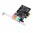 thumbnail image 1 of HLONK PCIe Sound Card 5.1 Internal Sound Card with Low Profile Bracket  3D Stereo PCI-e Audio Card CMI8738 Chip 32/64 Bit, 1 of 8