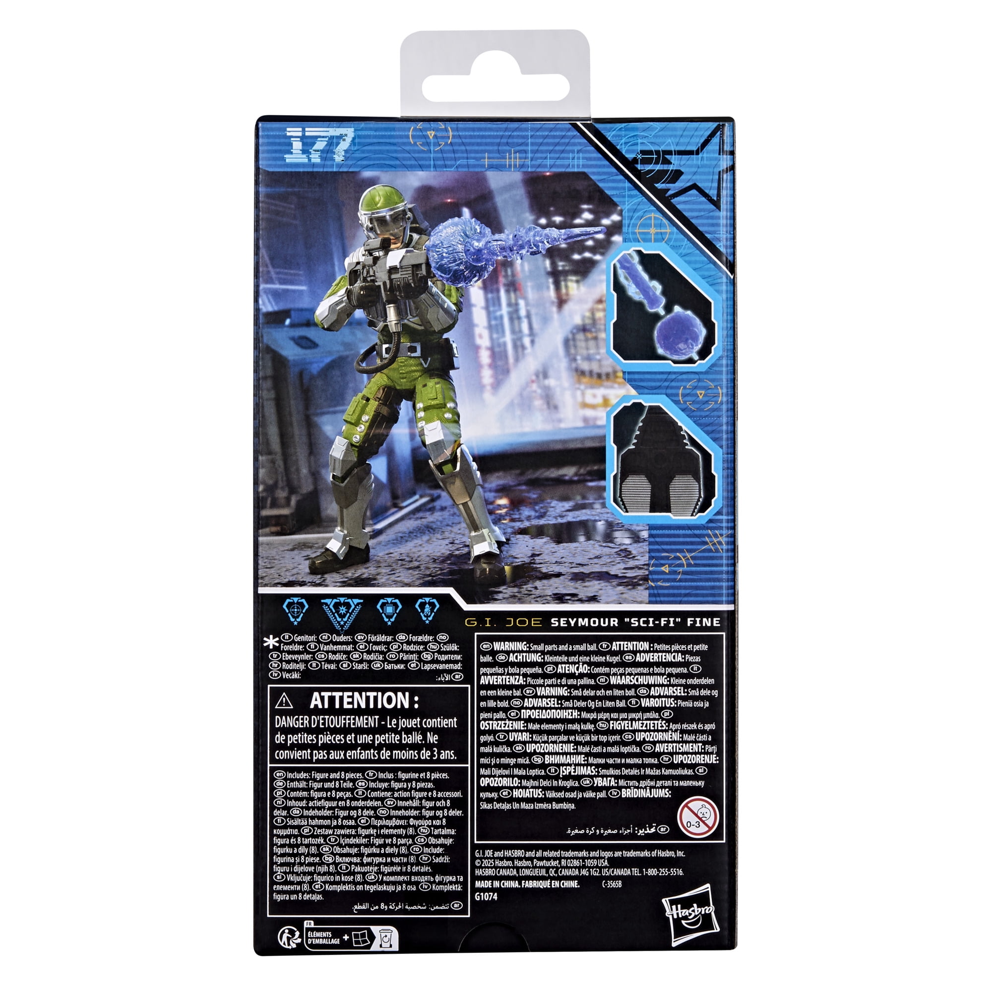 G.I. Joe Classified Series #177, Seymour “Sci-Fi” Fine, 6” Action Figure