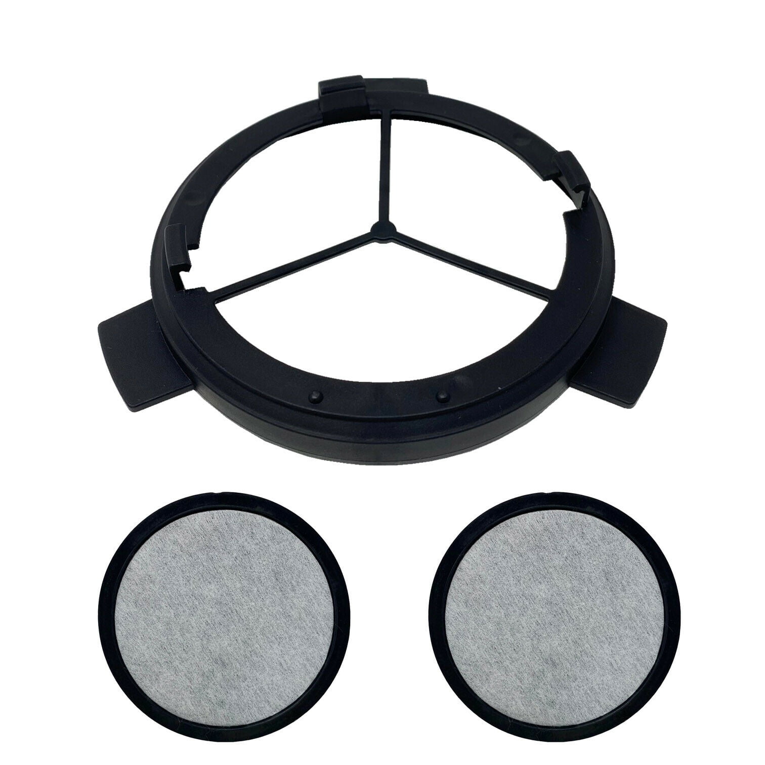 2 Replacement Charcoal Water Filters & Disk Holder for Mr Coffee Part